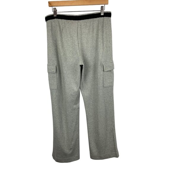 Ann Taylor Loft Womens Gray Cargo Pocket Lounge Pants L Cotton - Picture 2 of 4